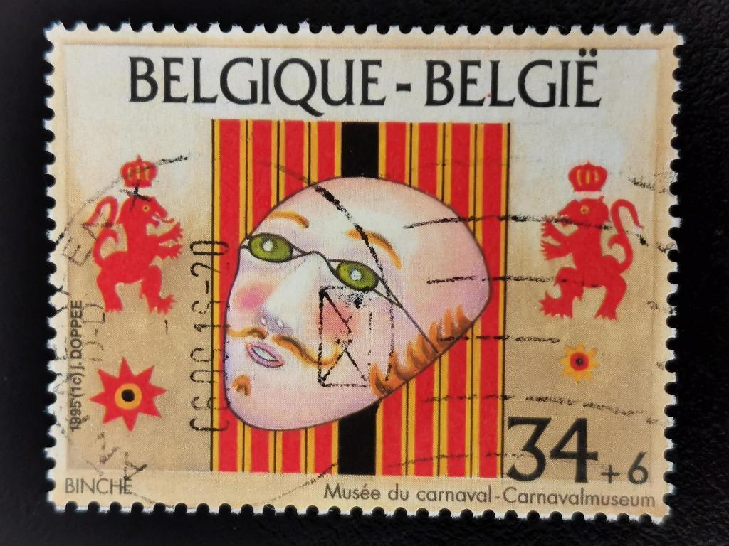 Belgique 1995 - Musée du carnaval et des masques de Binche -, Enlèvement ou Envoi, Affranchi