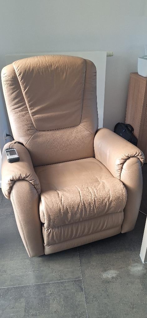 Relaxzetel Hukla, Ophalen, Zo goed als nieuw, Leer