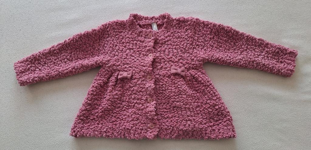 Warm zacht roze warm jasje in boucle wol merk " Orchestra", Kinderen en Baby's, Meisje, Ophalen of Verzenden, Zo goed als nieuw