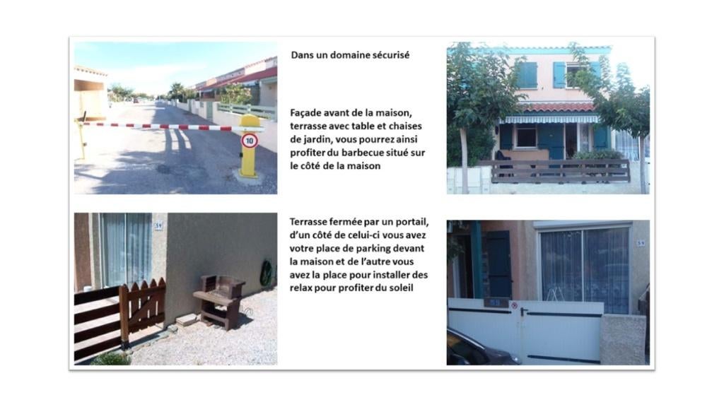 LOCATION D’UNE MAISON A « LE BARCARES », Vakantie, Aan zee, Wasmachine, 2 slaapkamers, Overige typen