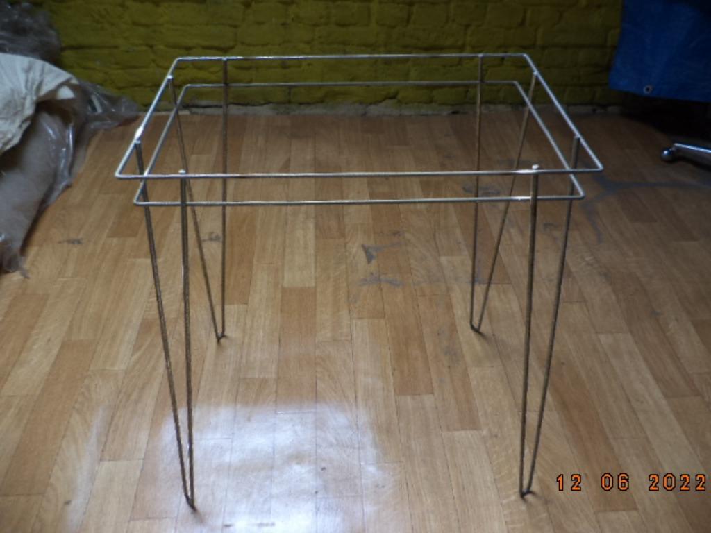 Sixties: voet van chroom voor tafeltje. Zo goed als nieuw !, Overige materialen, Minder dan 55 cm, Sixties, Zo goed als nieuw