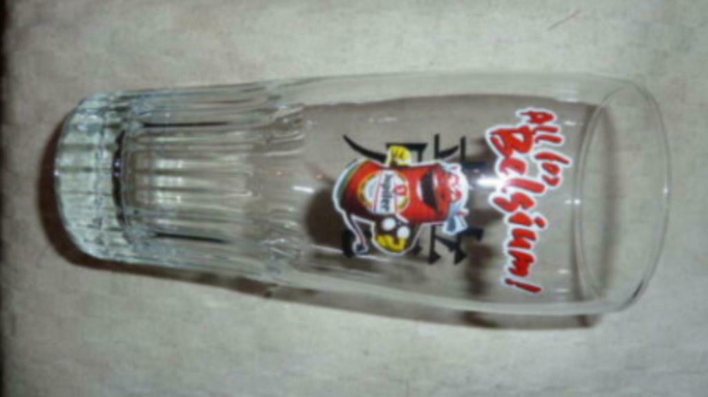 #A Bier glas JUPILER ALL FOR BELGIUM Dansend blik geen logo, Verzamelen, Ophalen of Verzenden, Nieuw, Bierglas