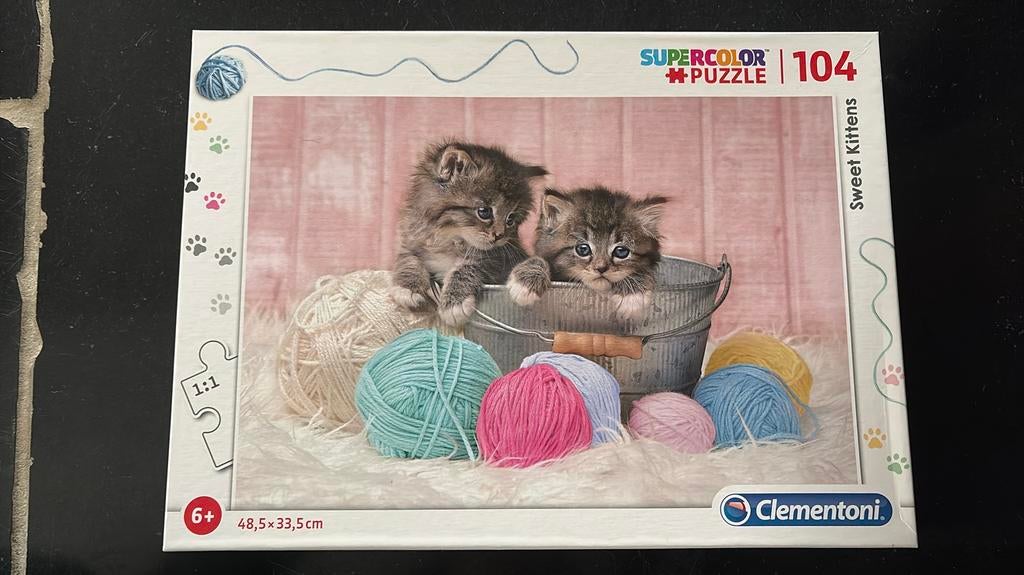 Puzzle de 104 pièces « Sweet chatons », Enlèvement ou Envoi, Plus de 50 pièces, Comme neuf, 6 ans ou plus