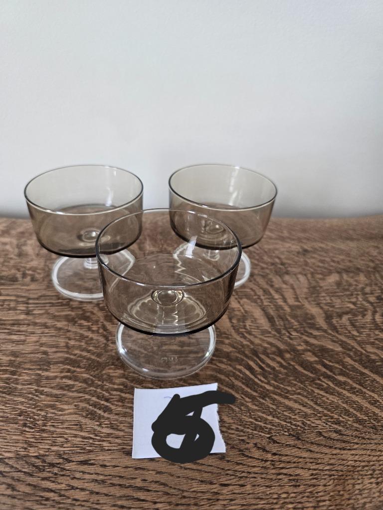 vintage Fina dessert glazen 6 stuks, Ophalen of Verzenden