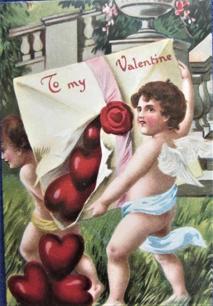 FANTASIEKAART- VALENTIJN, Ophalen of Verzenden, Ongelopen, Feest(dag)