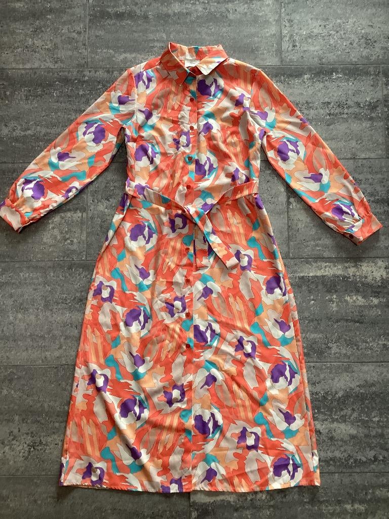 Robe Terra di Siena L/XL, Taille 42/44 (L), Autres couleurs, Comme neuf, Sous le genou