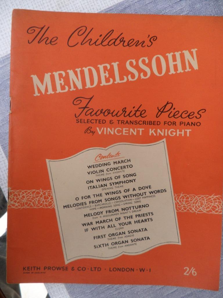 the children's mendelssohn by vincent knight, Boeken, Muziek, Zo goed als nieuw, Verzenden