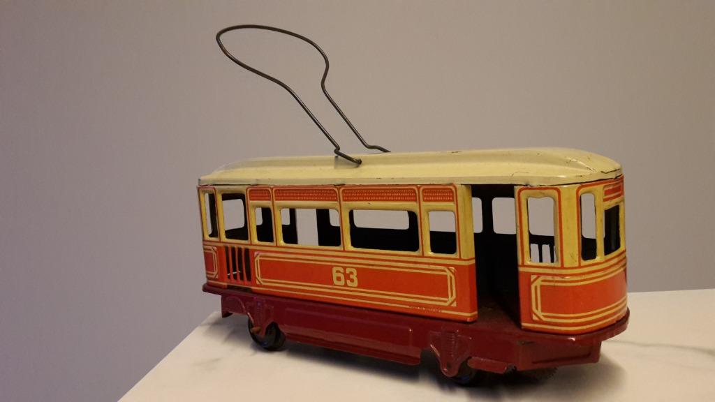 Blikken tram/Germany - jaren '40, Antiquités & Art, Antiquités | Jouets, Enlèvement ou Envoi