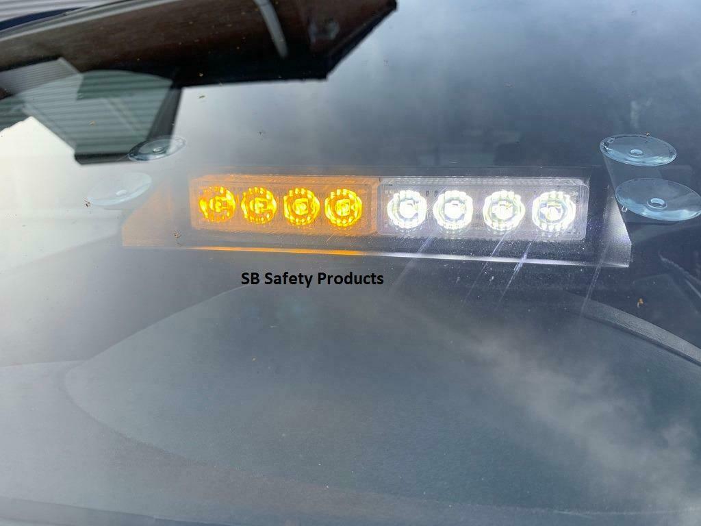 Dashstrobe zwaailicht oranje wit 8 leds 8W Werkverkeer, Ophalen of Verzenden, Nieuw