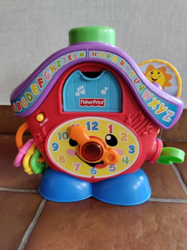 Fisher Price klok, Enlèvement, Comme neuf, Autres types, Sonore
