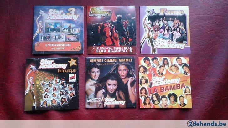 Lot star academy cd singles, Enlèvement ou Envoi