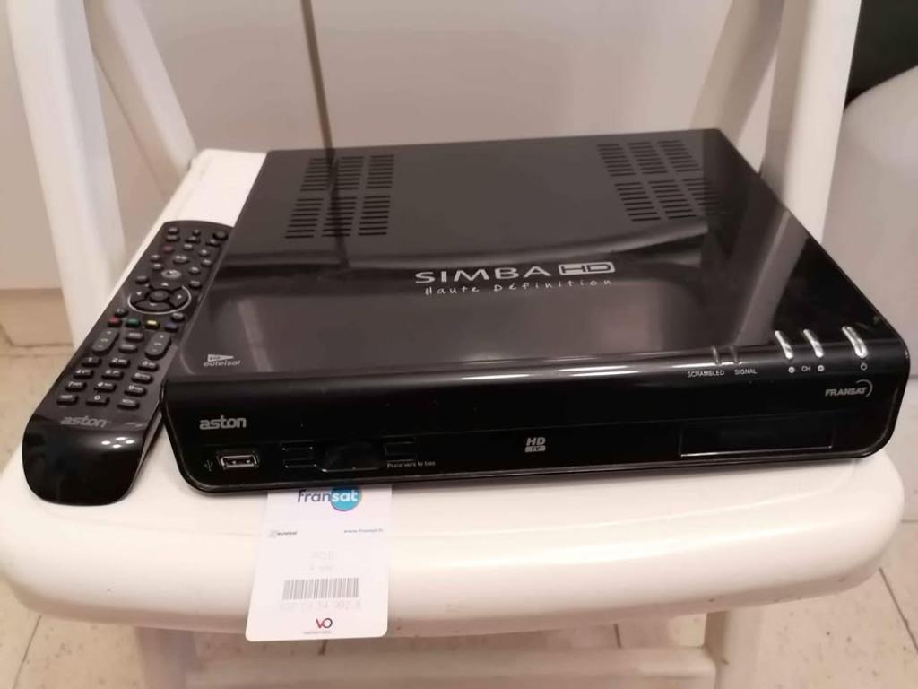 Urgent- Décodeur Aston-Simba HD-Eutelsat-Fonctionne, Enlèvement ou Envoi, Utilisé, Décodeur