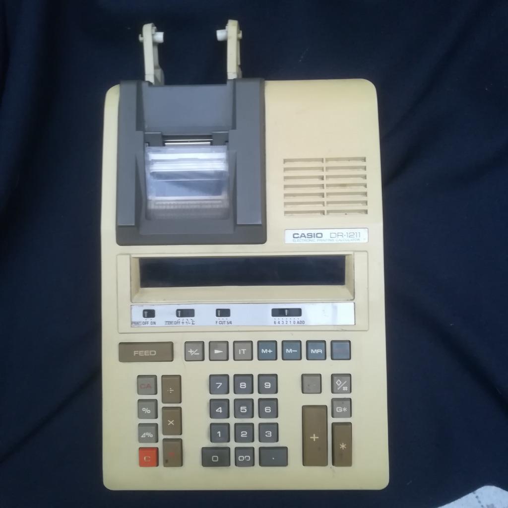 Ancienne Calculatrice d'impression Casio DR-1211, Enlèvement ou Envoi, Utilisé
