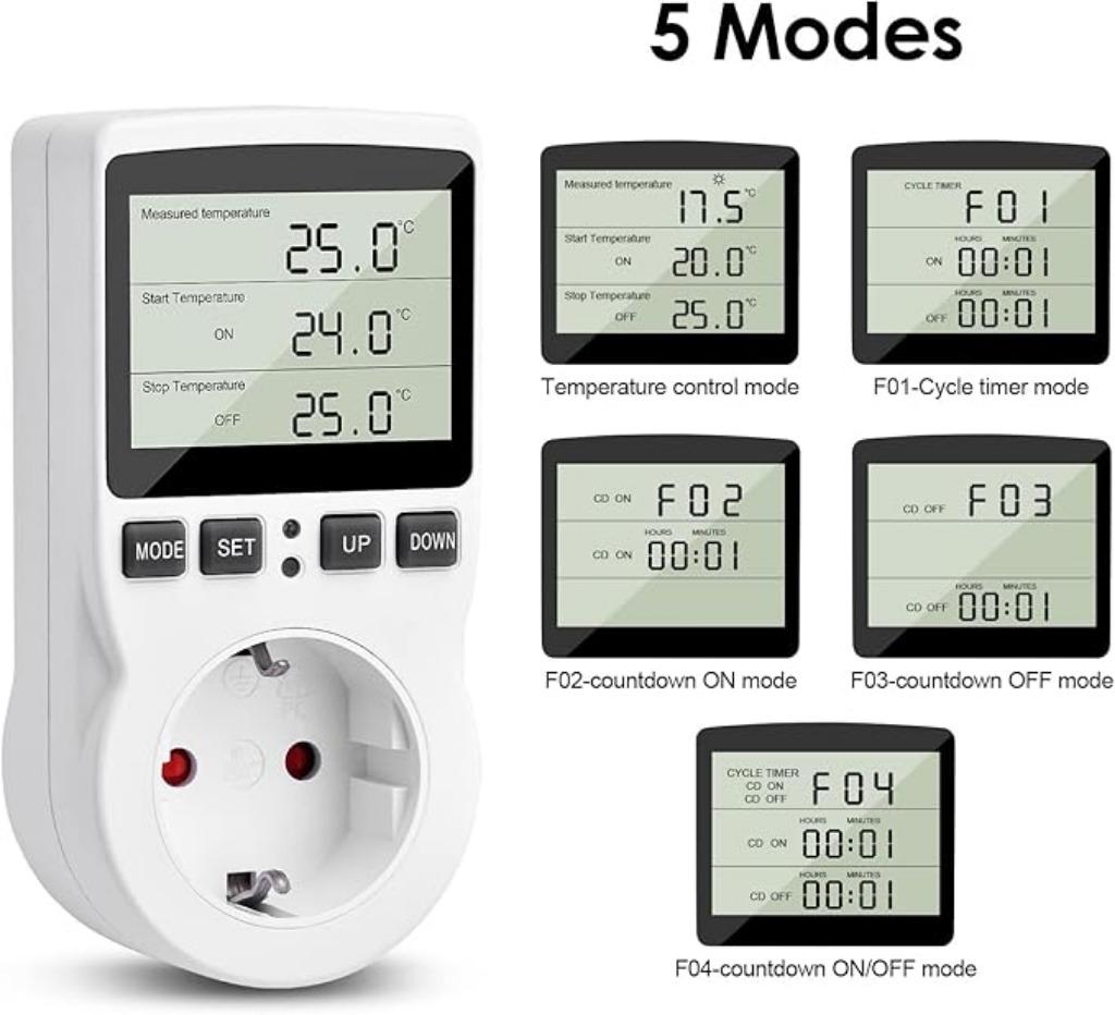 régulateur de température jusqu'à 3680 watts NOUVEAU, Envoi, Neuf, Température