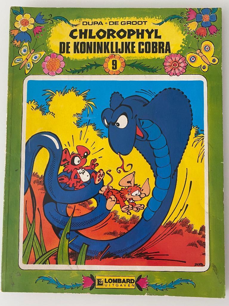 Chlorophyl 9 De koninklijke cobra 1st druk 1985 Groene Reeks, Boeken, Gelezen, Dupa, Eén stripboek, Ophalen of Verzenden