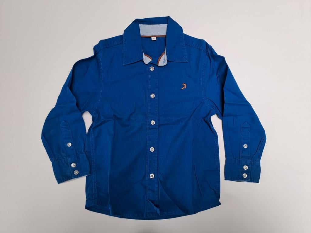 Chemise renard brodée bleue taille 98, Enfants & Bébés, Garçon, Palomino, Enlèvement ou Envoi, Chemise ou Chemisier