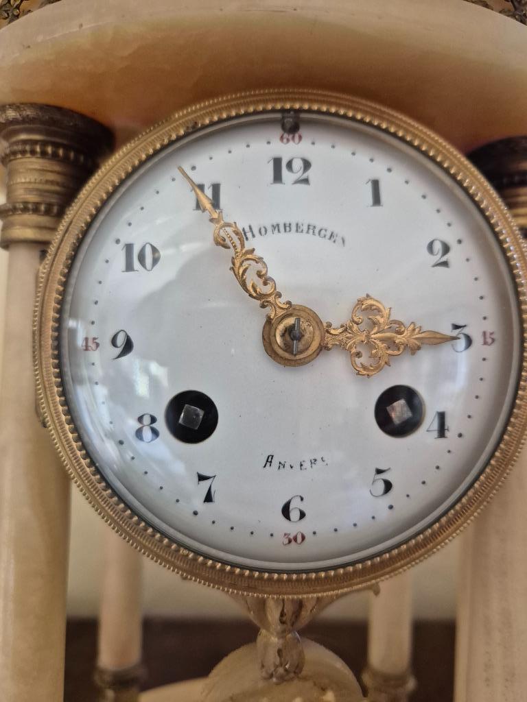 Horloge de cheminée en marbre à 3 pièces, Enlèvement