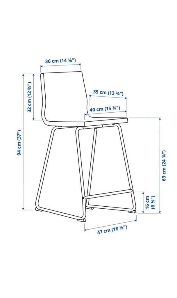 barstoelen ikea, Huis en Inrichting, Ophalen, Zo goed als nieuw, Leer