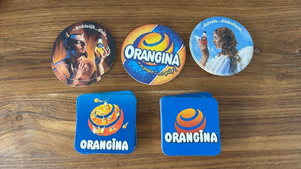 Bierviltjes Orangina, Verzamelen, Merken en Reclamevoorwerpen, Ophalen of Verzenden