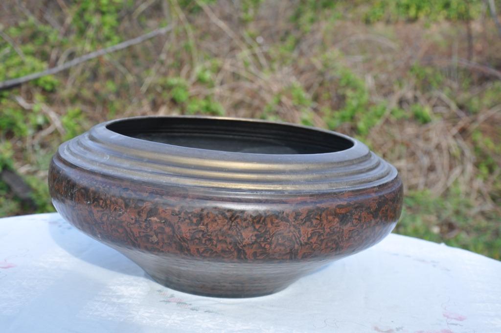 cache pot en cuivre marbré, Antiquités & Art, Enlèvement ou Envoi, Cuivre