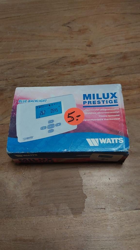 Watts - Milux Prestige programmeerbare thermostaat, Ophalen of Verzenden