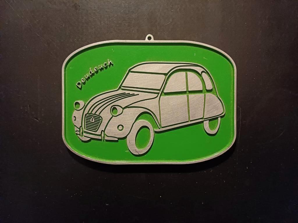 Aluminium CITROËN 2CV EEND afbeelding reclame plaat, Enlèvement ou Envoi, Comme neuf