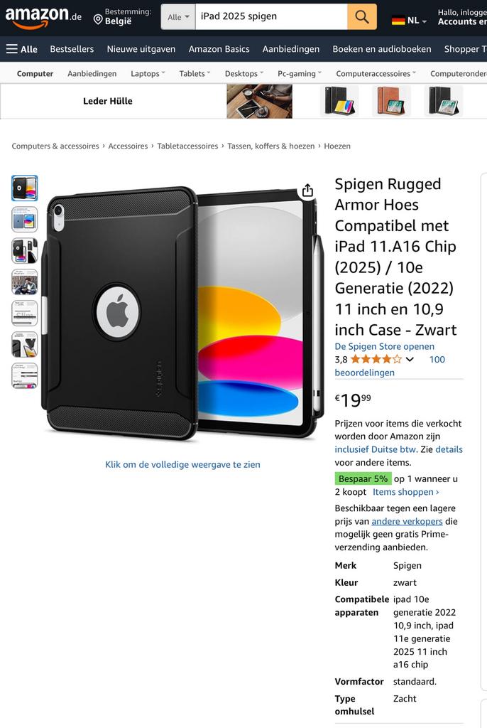 Hoes voor ipad 2025, Enlèvement ou Envoi, Comme neuf, Ipad 2025, Coque