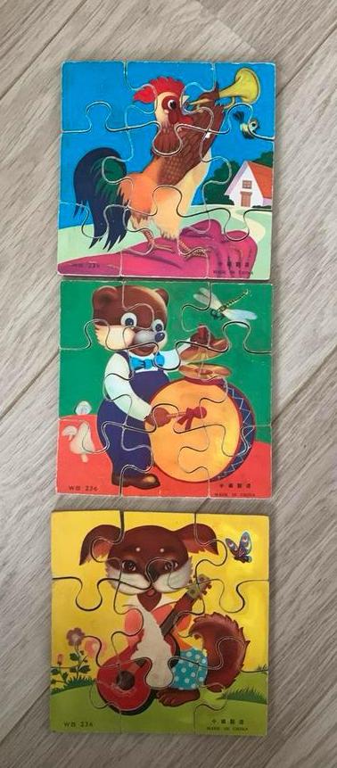 Houten puzzles 1960, Ophalen of Verzenden, Gebruikt