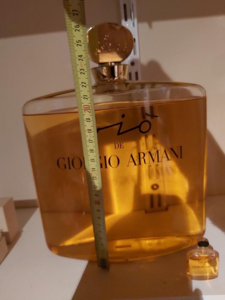 Grote parfumfles etalagefles Georgio Armani, Verzamelen, Ophalen, Zo goed als nieuw, Parfumfles