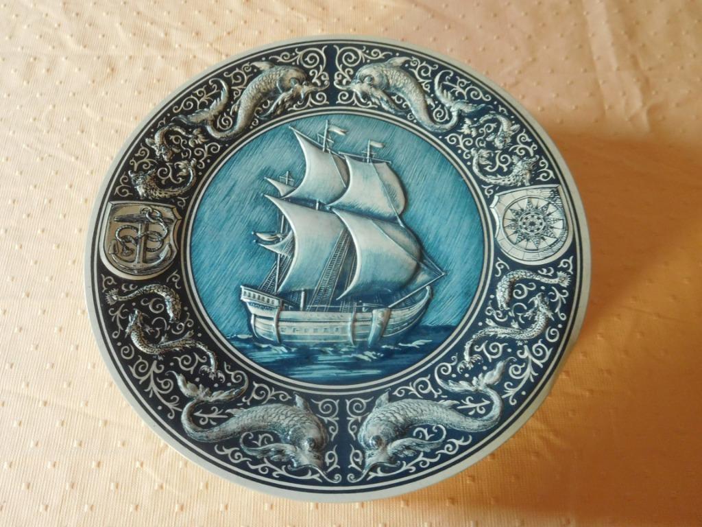 Boîte en métal ronde vintage, Collections, Enlèvement ou Envoi, Comme neuf, Biscuits