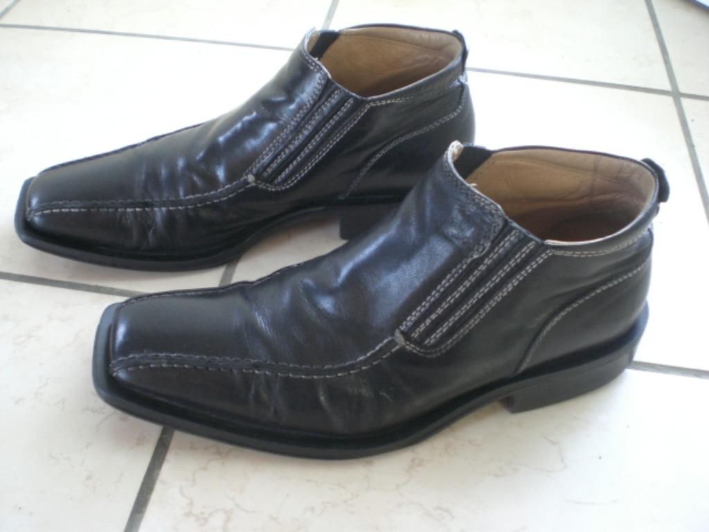 Bottines cuir noir Nero Giardini Pointure 40, NERO GIARDINI., Enlèvement ou Envoi, Autres types, Porté