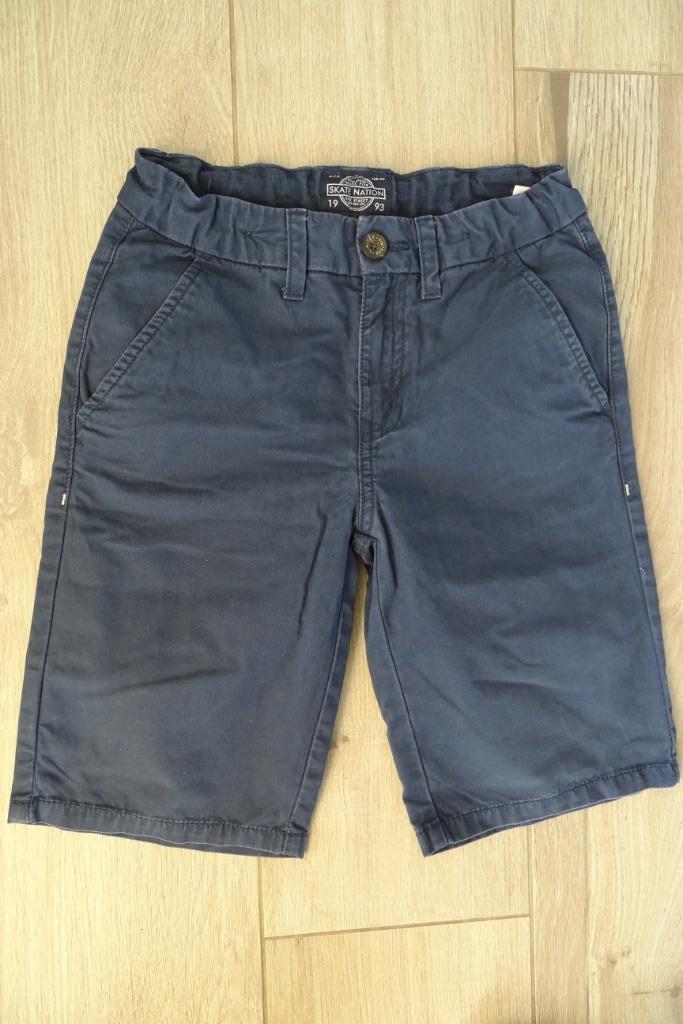 Donkerblauwe bermuda / short C&A maat 140, Broek, Gebruikt, C&A, Ophalen of Verzenden