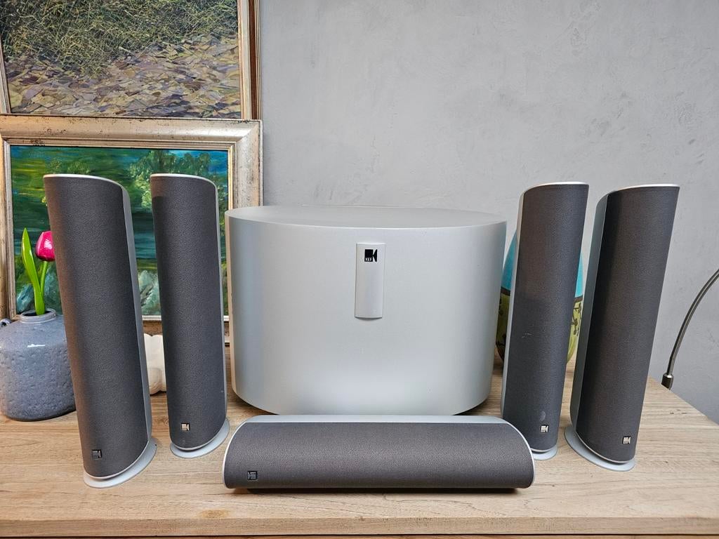 KEF Surround set met PSW2500 Subwoofer, Enlèvement ou Envoi