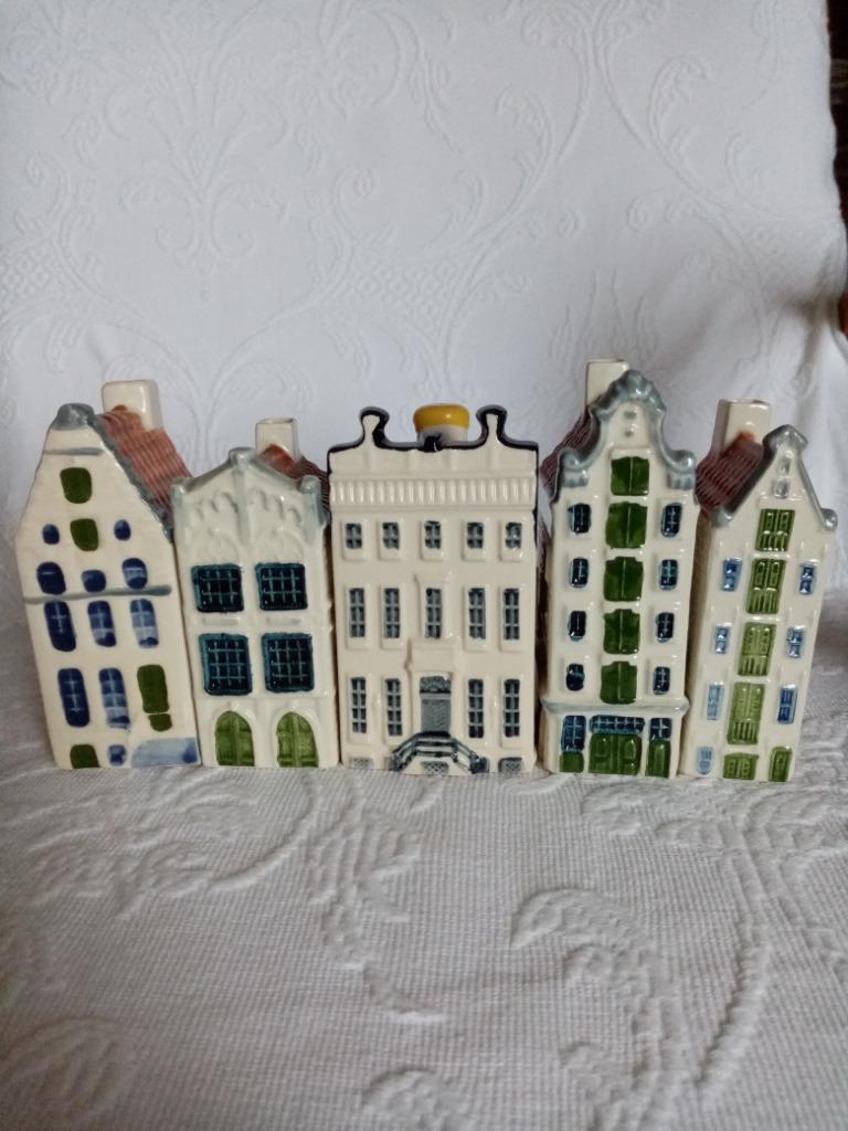 Cinque Maisons/Amsterdam faïence Delft pour KLM 1990/2000s, Antiquités & Art, Antiquités | Céramique & Poterie, Enlèvement ou Envoi