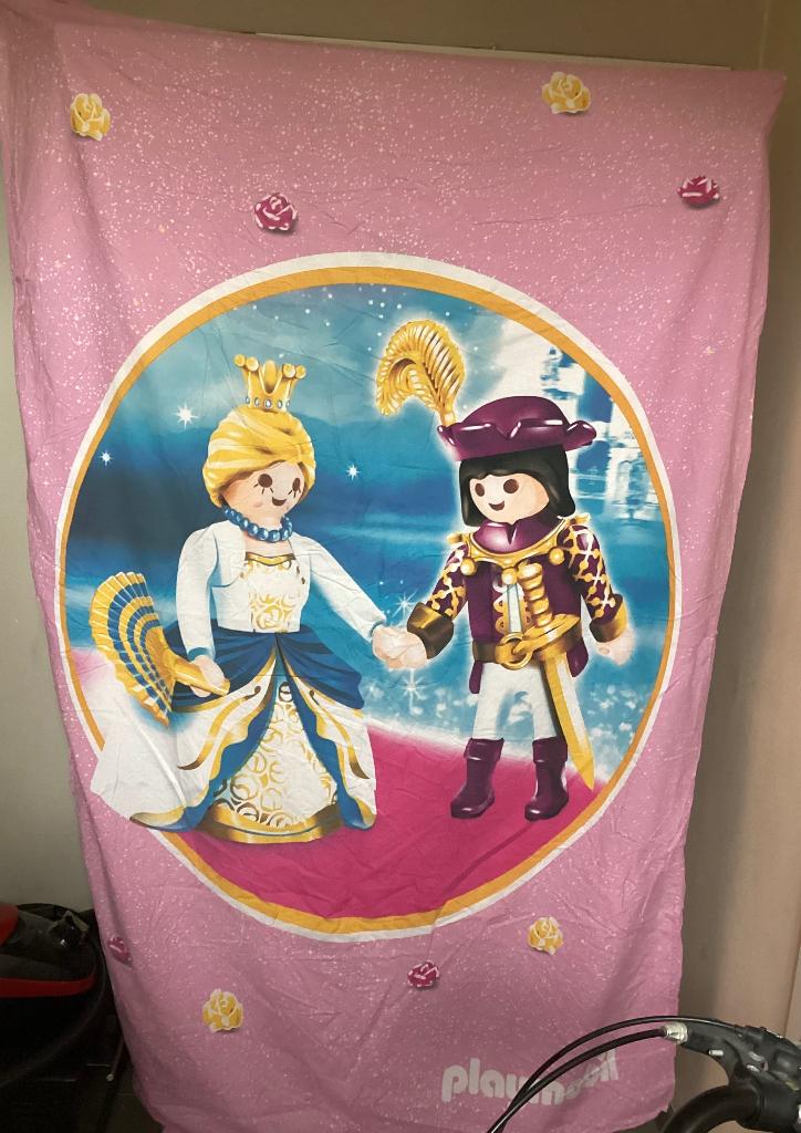 Dekbedovertrek playmobil, Verzenden, Gebruikt, Roze, Dekbedovertrek
