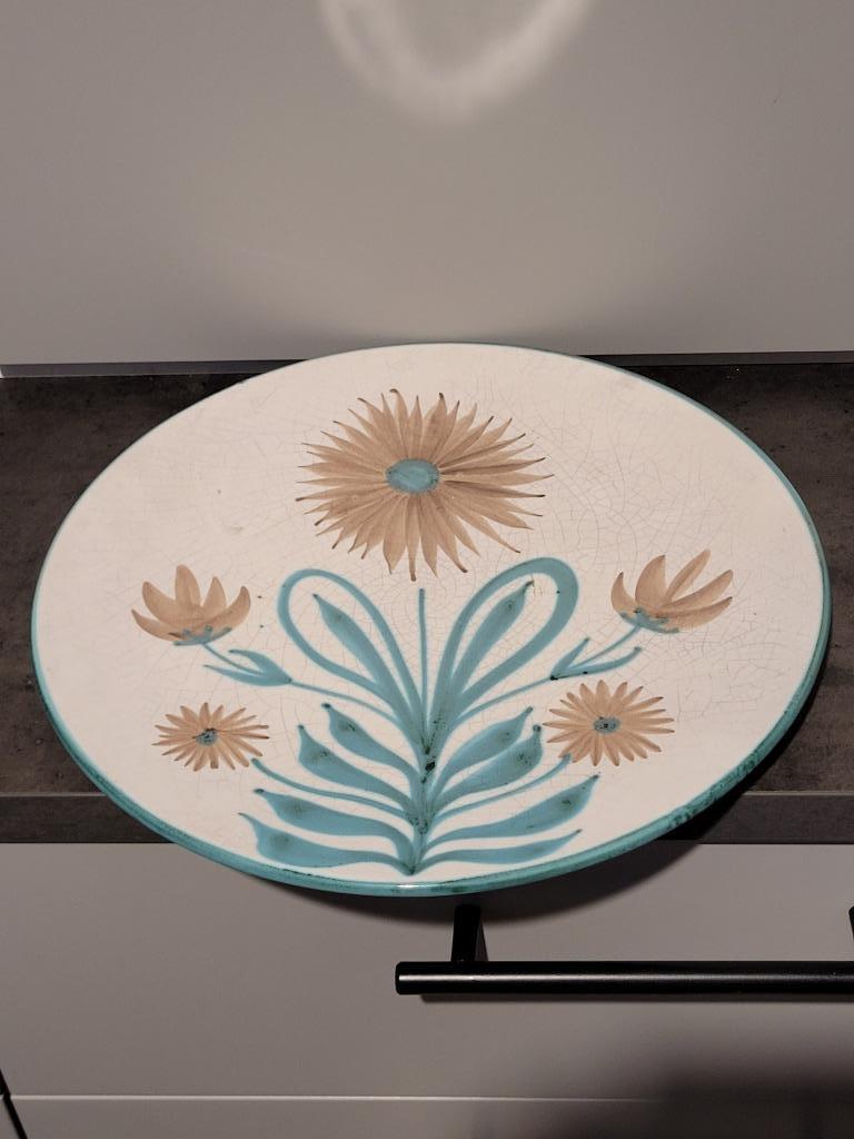 grote keramische schaal Robert Picault Vallauris diameter 32, Antiek en Kunst, Ophalen of Verzenden
