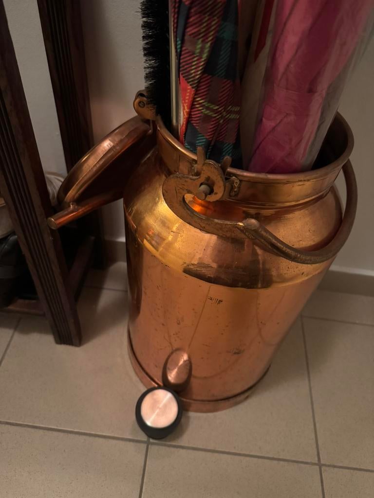 Ancien pot a lait en cuivre 40 euros !!, Enlèvement, Utilisé, Matériaux autres