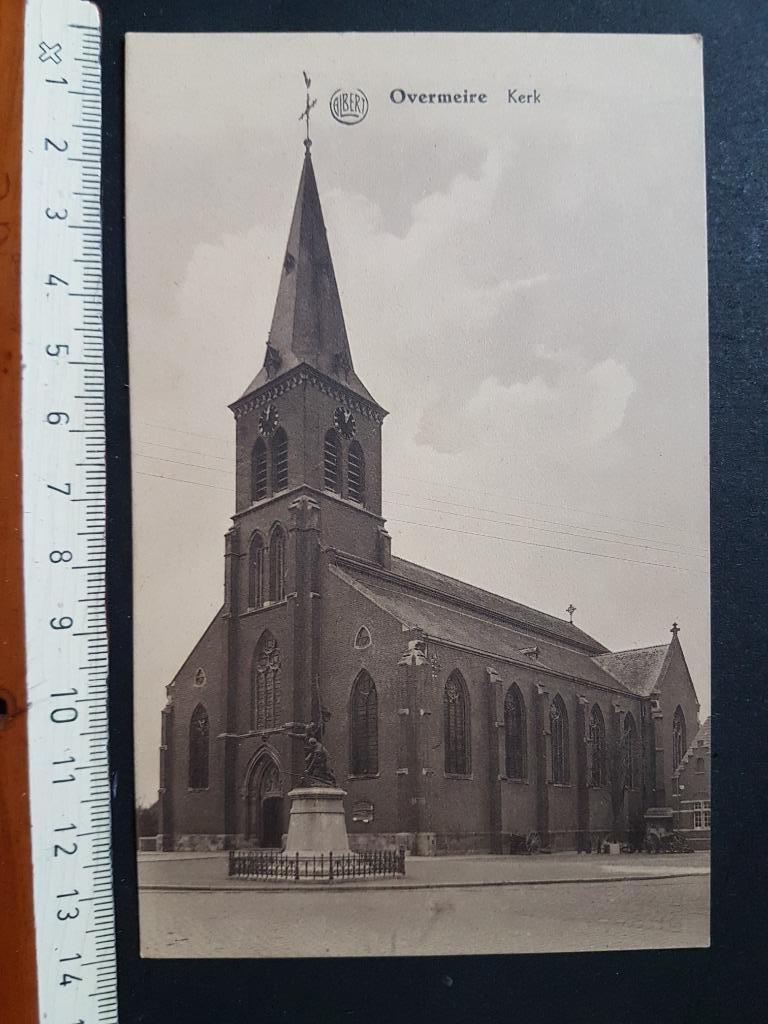 Postkaart Overmeire Kerk ( Berlare ), Ophalen of Verzenden, 1920 tot 1940, Ongelopen, Oost-Vlaanderen
