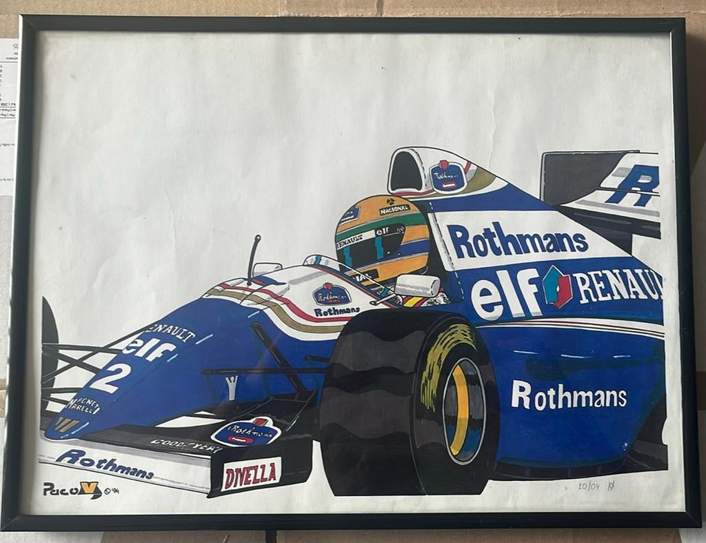 Print - Renault Rothmans Formule 1 - 31 x 41 cm, Enlèvement ou Envoi