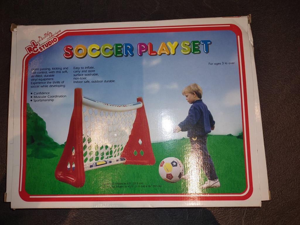 Nieuwe plastieke voetbalgoal voor kinderen, Kinderen en Baby's, Ophalen, Zo goed als nieuw