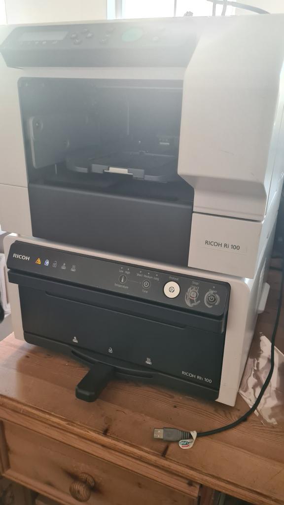 Ricoh dtg textielprinter, Ophalen