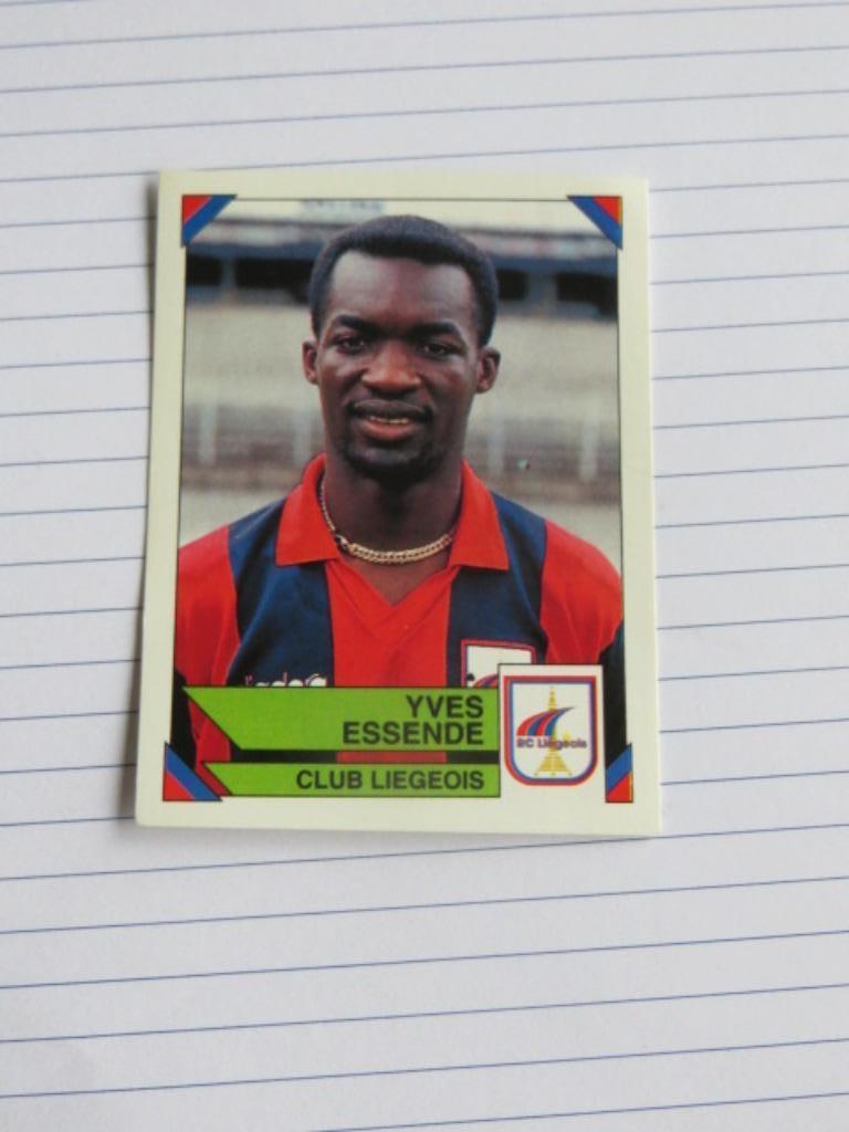 Voetbal: Sticker football 95 : Yves Essende - RC Liegeois, Enlèvement ou Envoi, Neuf, Autocollant