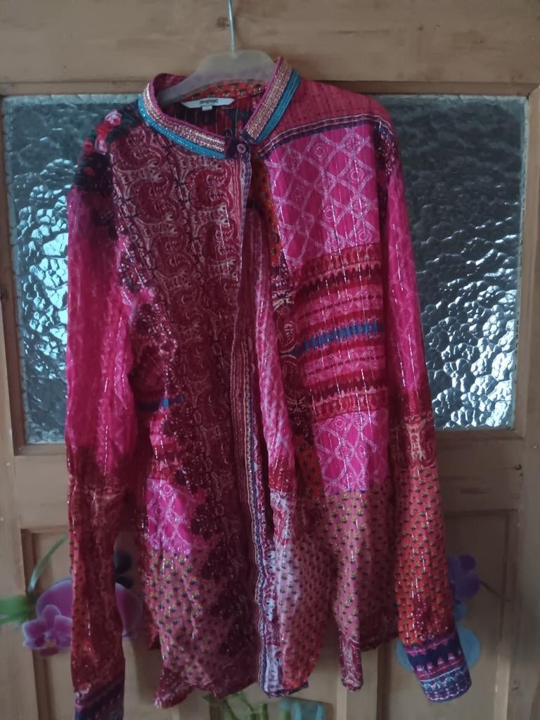 Tunique multicolore Desigual, Enlèvement ou Envoi, Autres couleurs, Taille 36 (S), Comme neuf