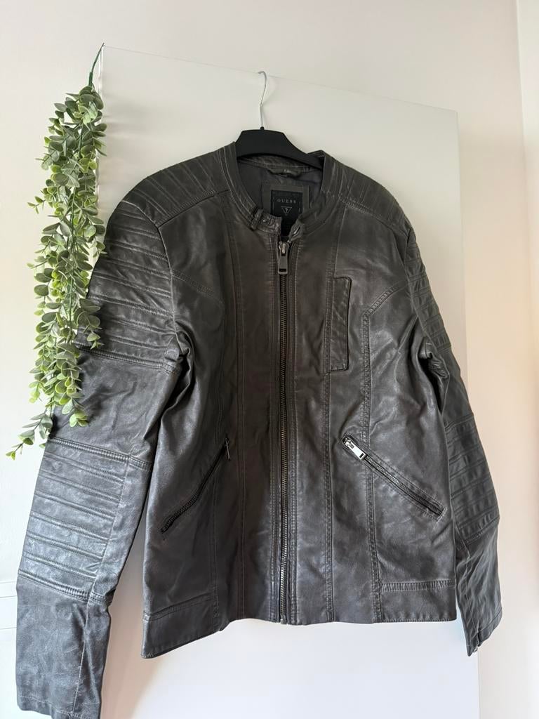 Veste Guess pour hommes, Gris, Enlèvement, Porté, Guess