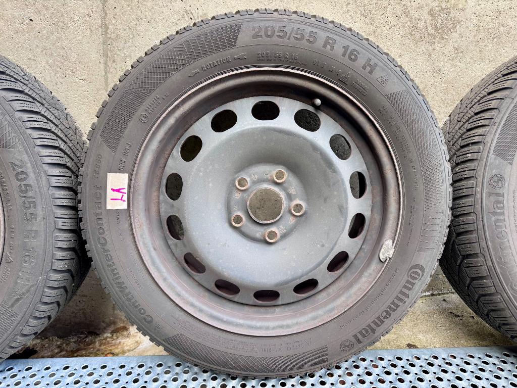Winterbanden op velg 205/55R16 ++profiel, Ophalen, Gebruikt, 16 inch, Banden en Velgen