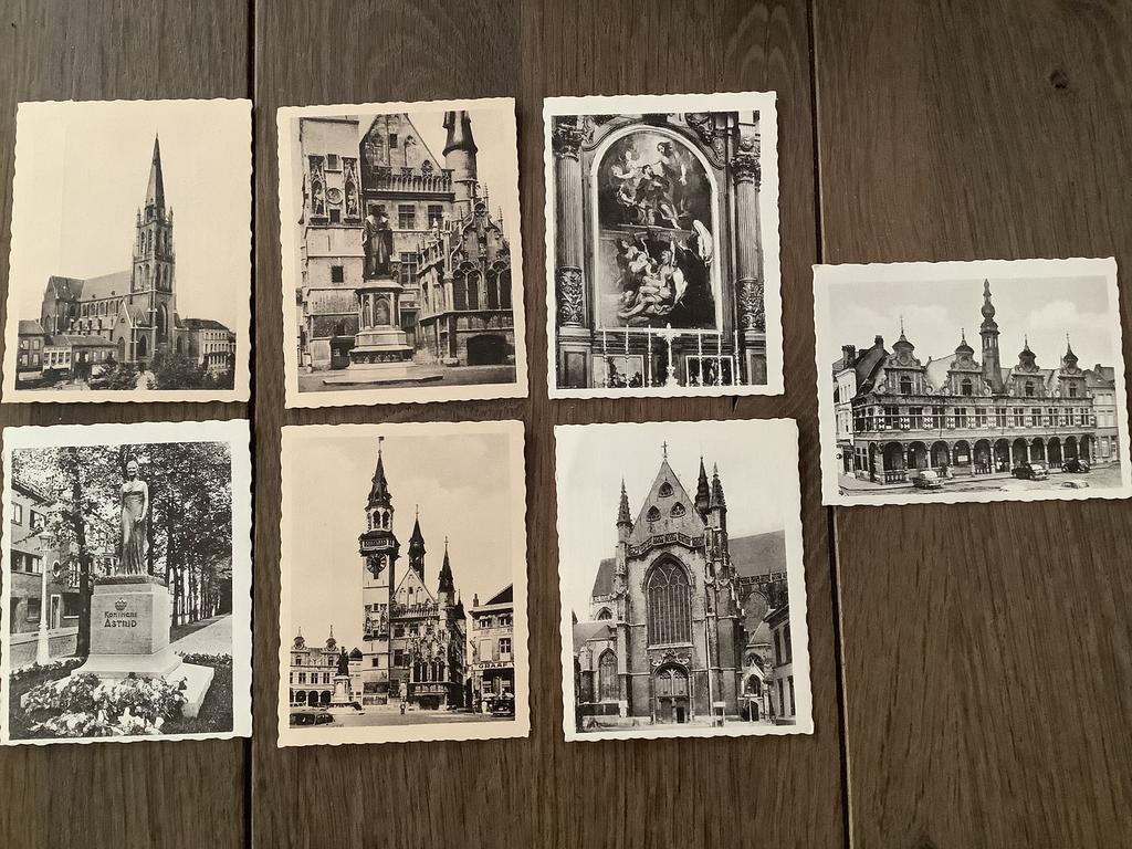 Ken uw land , 7 prenten Aalst, Verzamelen, Foto's en Prenten, Ophalen, Foto, Zo goed als nieuw, 1940 tot 1960