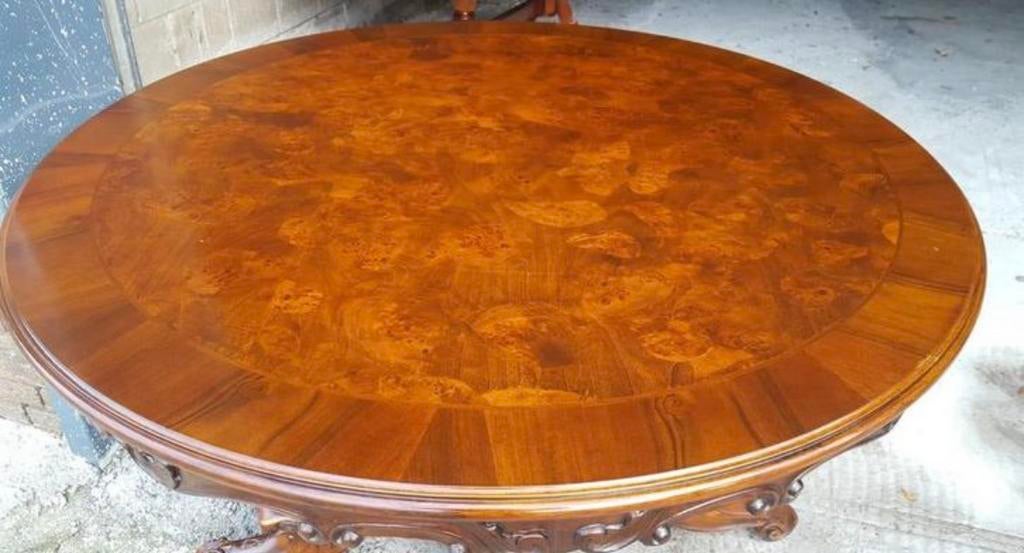 Barok eetkamer tafel, Ophalen