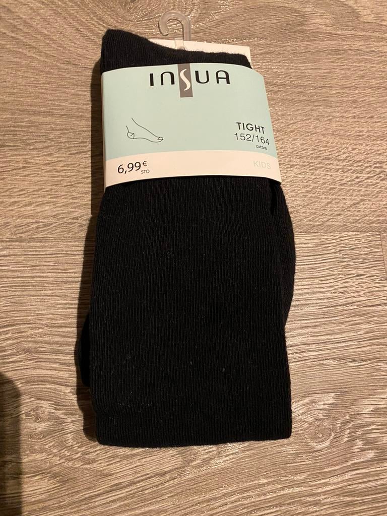 Nieuwe zwarte broekkousen meisje maat 152/164, Nacht- of Onderkleding, Meisje, Nieuw, Ophalen of Verzenden