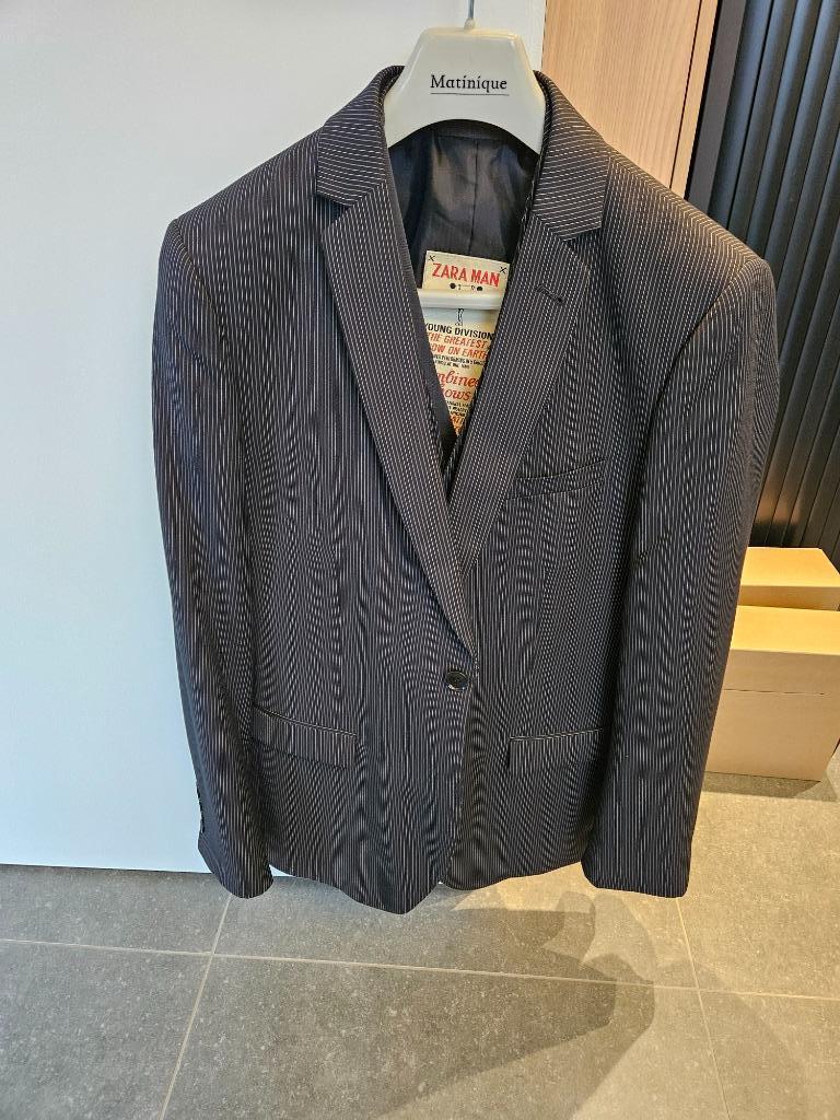 herenvest en bijhorende ondervest (feestelijke kledij!), Ophalen, Maat 48/50 (M), Zo goed als nieuw, Grijs