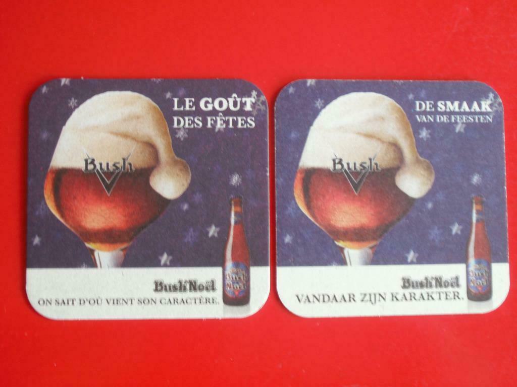 2 SOUS - BOCKS ** BUSH NOEL **, Ophalen of Verzenden, Nieuw, Viltje(s), Overige merken